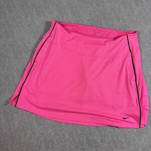 NIKE Dri Fit Golf Skort Womens XL Pink Built In Shorts Athletic
